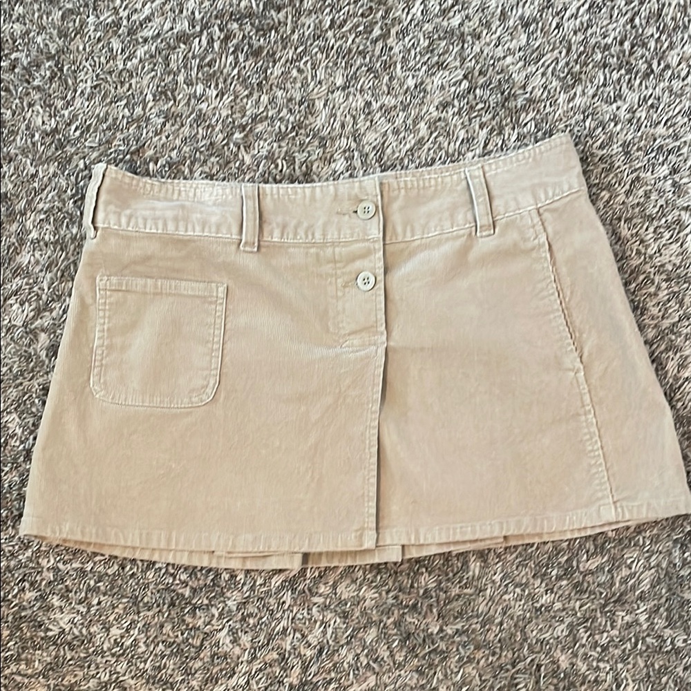 Corduroy Mini Skirt